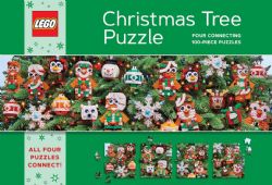 CASSE-TÊTE DE LEGO 4 X 100 PIÈCES - SAPIN DE NOËL